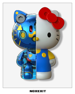HELLO CYBER PUNK KITTY! MECHANICAL HELLO-KITTY FIGURE FOR GAMER GIRLS ;) – noxexit