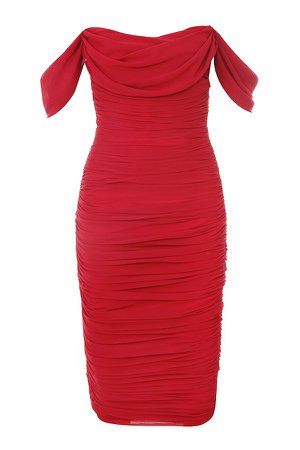 Red bodycon dress