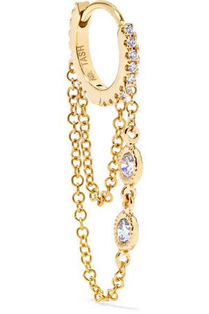 Maria Tash | Eternity 18-karat gold diamond earring | NET-A-PORTER.COM