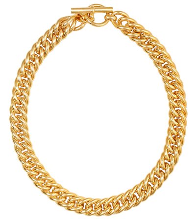 Large Curb 18Kt Gold-Plated Chain Necklace - Tilly Sveaas | Mytheresa