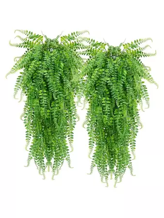 1pc Artificial Leaf Vine,Artificial Hanging Ivy Wall Mounted Artificial Fern Home Office Green Plant Vine Wall Plant Wedding Party Plastic Plant Decor Without A Hook | SHEIN UK