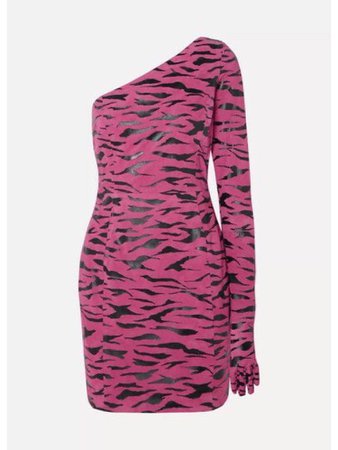 Pink Zebra Print Dress