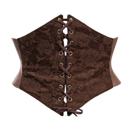 brown corset