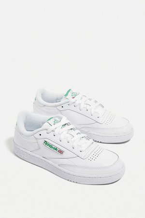 Reebok Club C 85 White and Green Trainers | Urban Outfitters UK