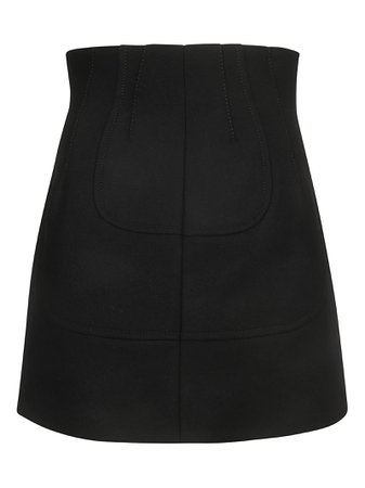 N.21 Back-zipped Mini Skirt