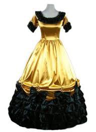 yellow and black victorian dress - Google Search