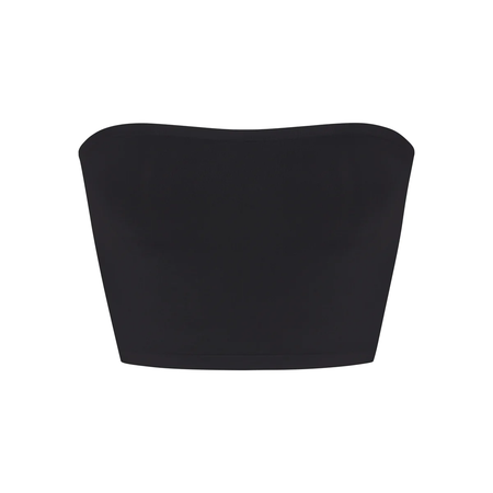 soft smoothing seamless cropped tube top $48