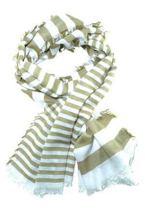 Striped green scarf