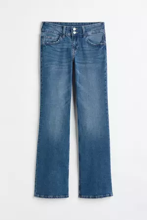 Flared Low Jeans - Denim blue - Ladies | H&M US
