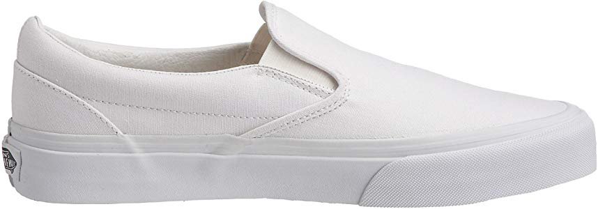 Amazon.com | Vans Men Classic Slip-On (White/True White) | Loafers & Slip-Ons