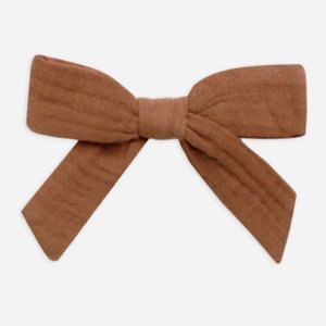 brown bow clip
