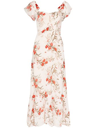 Reformation Butterfly floral-print Maxi Dress - Farfetch