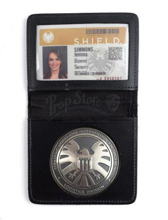 Lot #204 - Marvel's Agents of S.H.I.E.L.D. - Jemma Simmons' S.H.I.E.L.D. ID, Badge, and Lanyard - Price Estimate: $1500 - $2500