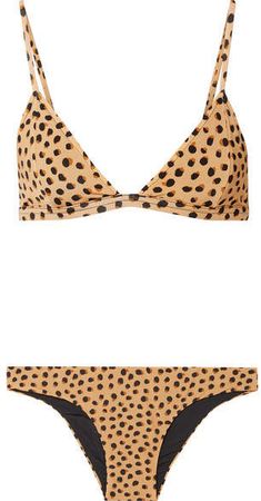 Bia Fixo Leopard-print Triangle Bikini - Leopard print