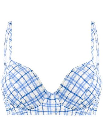 Tory Burch plaid bikini top $156 - Buy Online - Mobile Friendly, Fast Delivery, Price