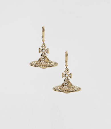 Vivienne Westwood Women's Earrings | Vivienne Westwood - Sorada Orb Earrings Gold Tone