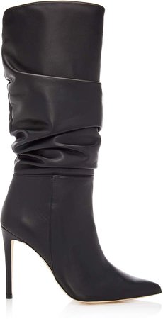 Lucy Slouchy Leather Knee Boots Size: 35