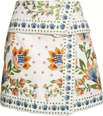 FARM Rio Garden Print Wrap Skirt | Nordstrom