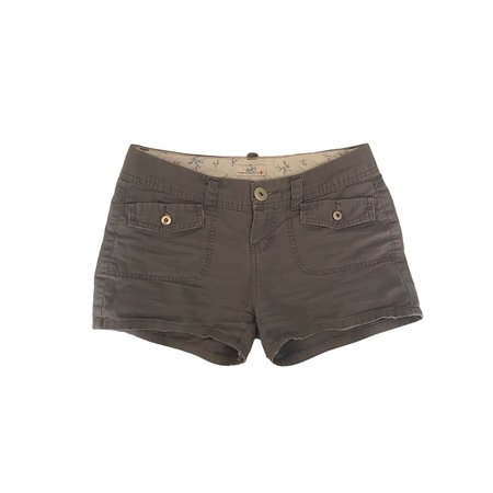 gray low rise cargo shorts