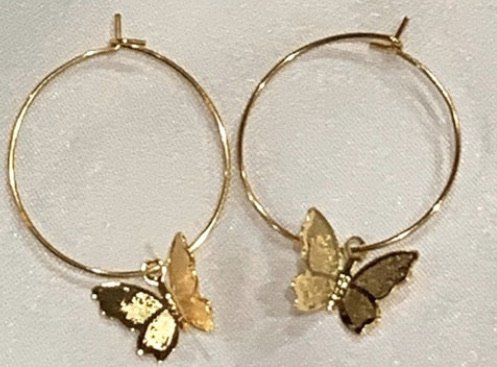 etsy butterfly earrings