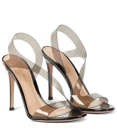 Gianvito Rossi - Odyssey PVC and leather sandals | Mytheresa