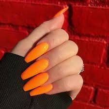 orange coffin nails - Google Search
