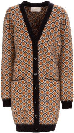 La DoubleJ Oversized Mohair-Blend Cardigan Coat