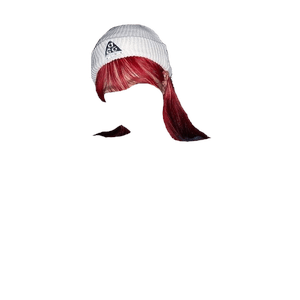 red hair png bangs hat