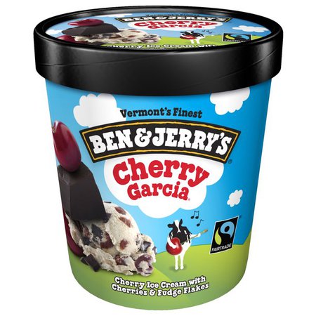 Ben & Jerry's Cherry Garcia Ice Cream Pint 16 oz - Walmart.com