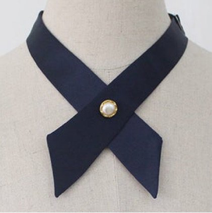 navy cross collar tie