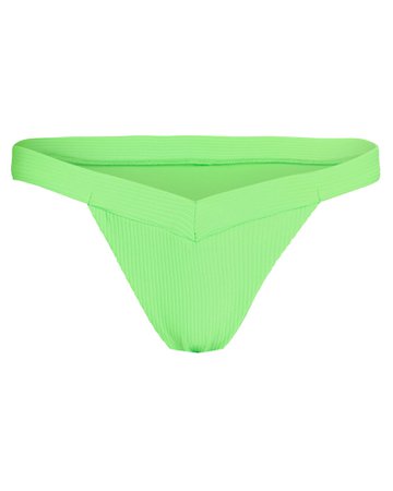 Frankies Bikinis Grace Rib Knit Bikini Bottoms | INTERMIX®