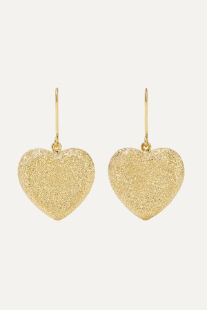 Gold Heart 18-karat gold earrings | Carolina Bucci | NET-A-PORTER