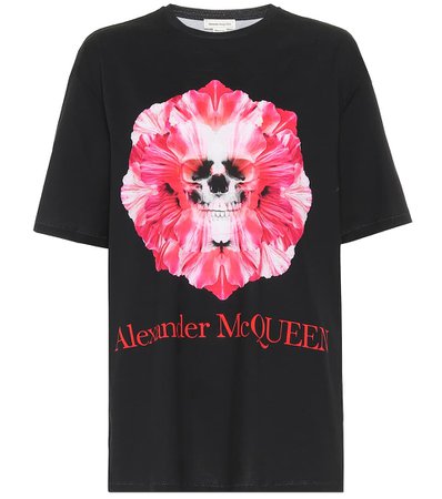 Printed Cotton-Jersey T-Shirt | Alexander McQueen - Mytheresa