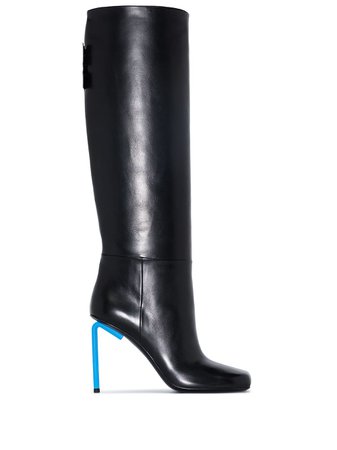 Off-White Allen Embossed Knee Boots - Farfetch