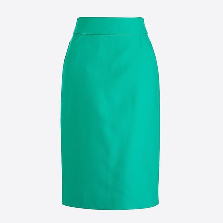 J.Crew Factory: Petite pencil skirt in double-serge cotton