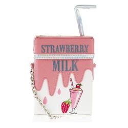 Strawberry Milk & Lemonade Juice Box Bag Purse Handbag by Kawaii Babe
