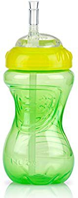 Amazon.com : Nuby 3 Piece Boy No-Spill Cup with Flex Straw, 10 Ounce : Baby