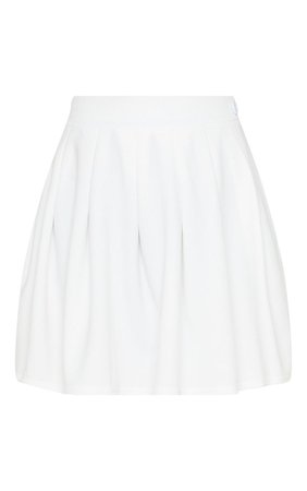 Camel Pleated Side Split Tennis Skirt | PrettyLittleThing