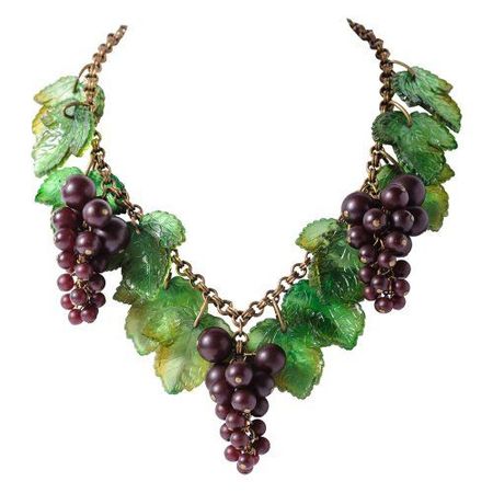 antique grape necklace