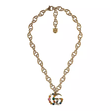 gucci double g color necklace