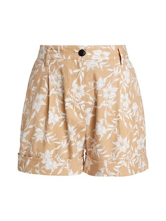 Shop rag & bone Ivy Printed Floral Linen Shorts | Saks Fifth Avenue