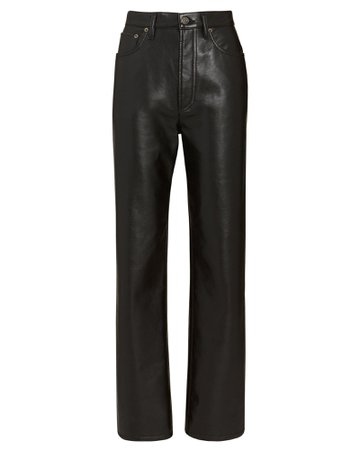 AGOLDE Fitted 90s Leather Pants | INTERMIX®