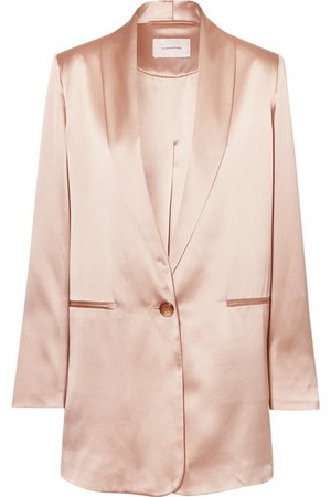 La Collection | Amandine oversized silk-satin blazer | NET-A-PORTER.COM