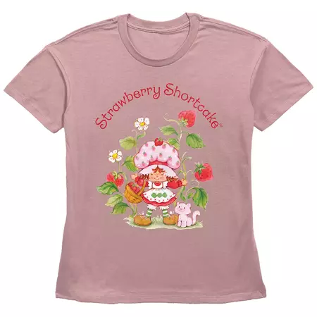 Women's Strawberry Shortcake Custard Garden Graphic Tee