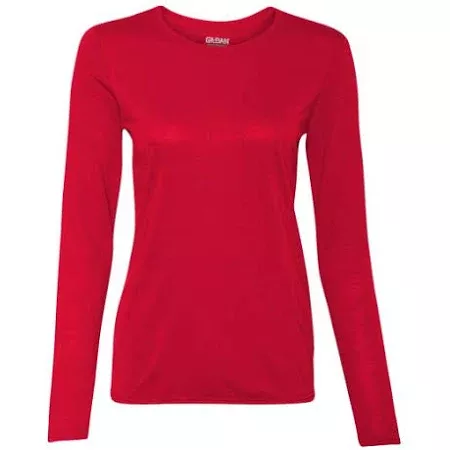 Gildan 42400l - Performance Ladies Long Sleeve T-Shirt - Red - L