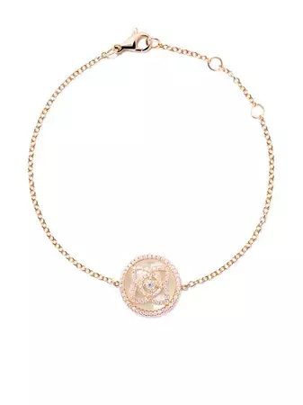 De Beers Jewellers 18kt Rose Gold Enchanted Lotus Mother-of-Pearl Diamond Bracelet - Farfetch