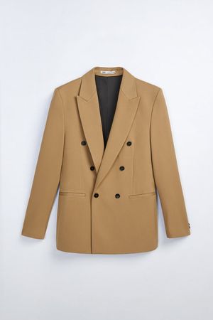 DOUBLE BREASTED TEXTURED SUIT JACKET | ZARA United States