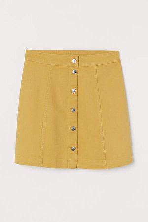 A-line Skirt - Yellow