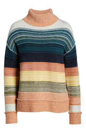 Caslon® Turtleneck Stripe Sweater | Nordstrom