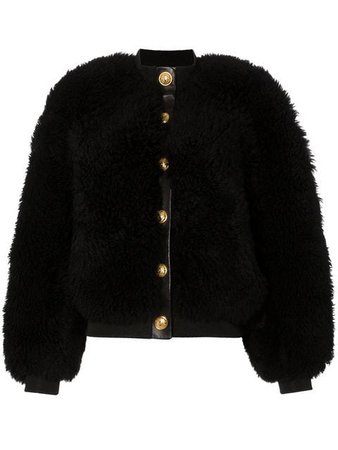Balmain button-down shearling bomber jacket $3,705 - Buy SS19 Online - Fast Global Delivery, Price